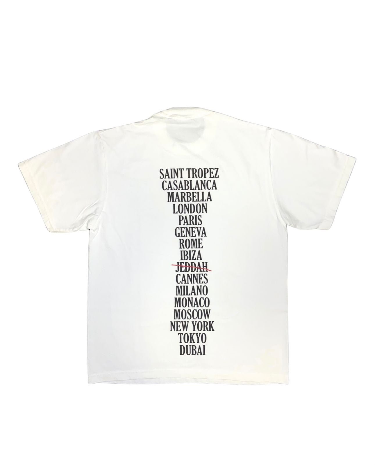 The precious Jeddah white tee