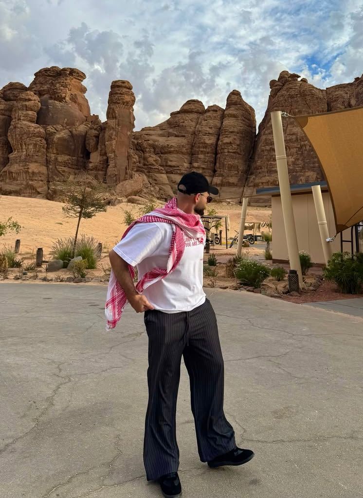 nobody cares until you're saudi white tee